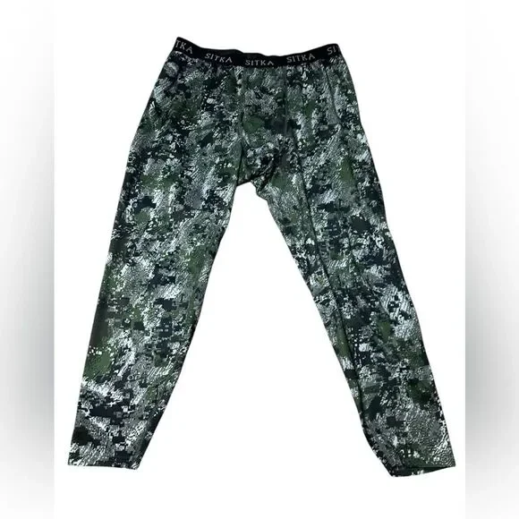 Sitka Gear Base Layer Pants Mens 2XL Optifade Camo Performance Hunting Leggings - Picture 1 of 7